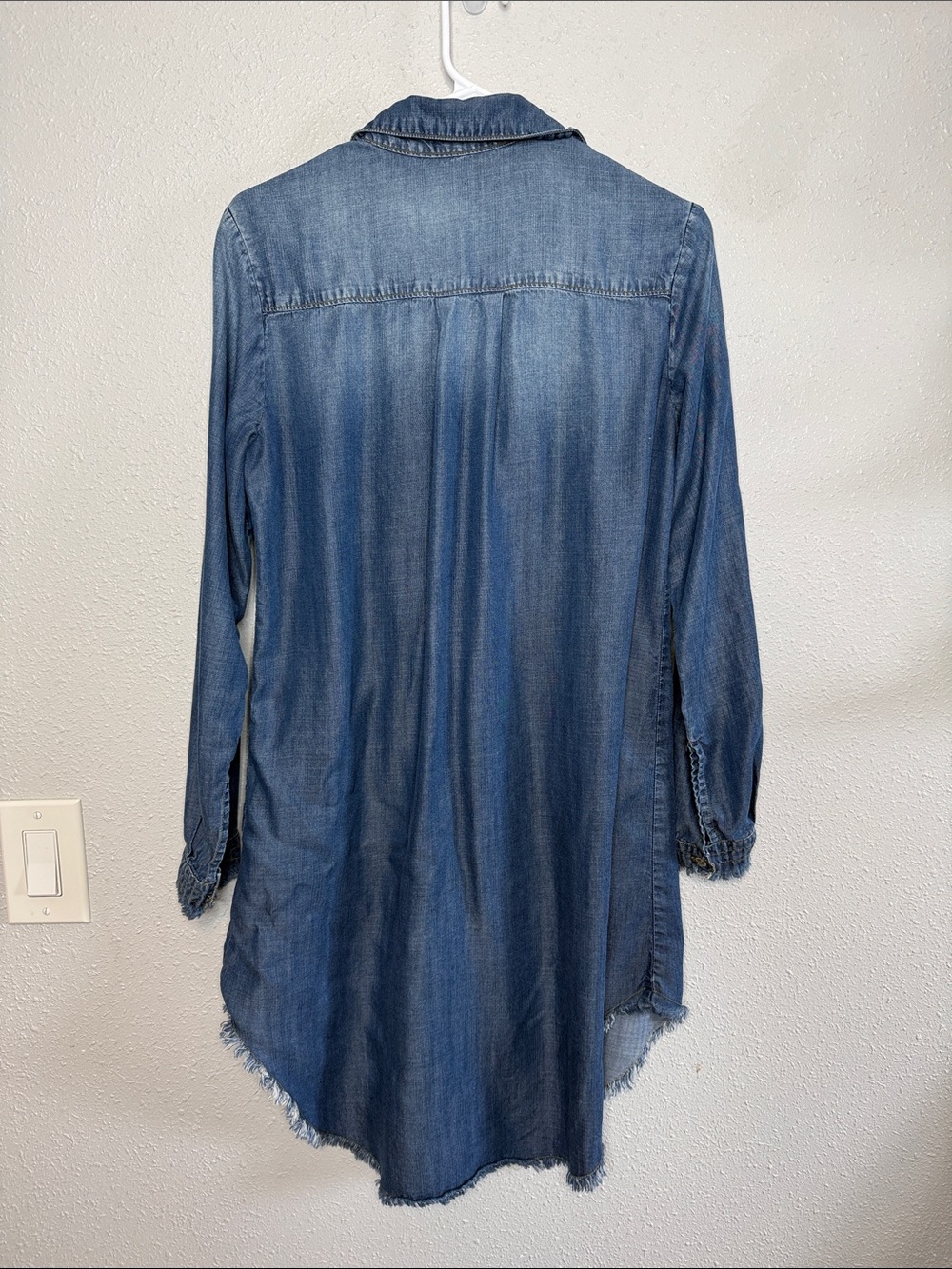 Cloth & Stone Women's Chambray Denim Button Front Shirt Dress Small - Picture 4 of 4